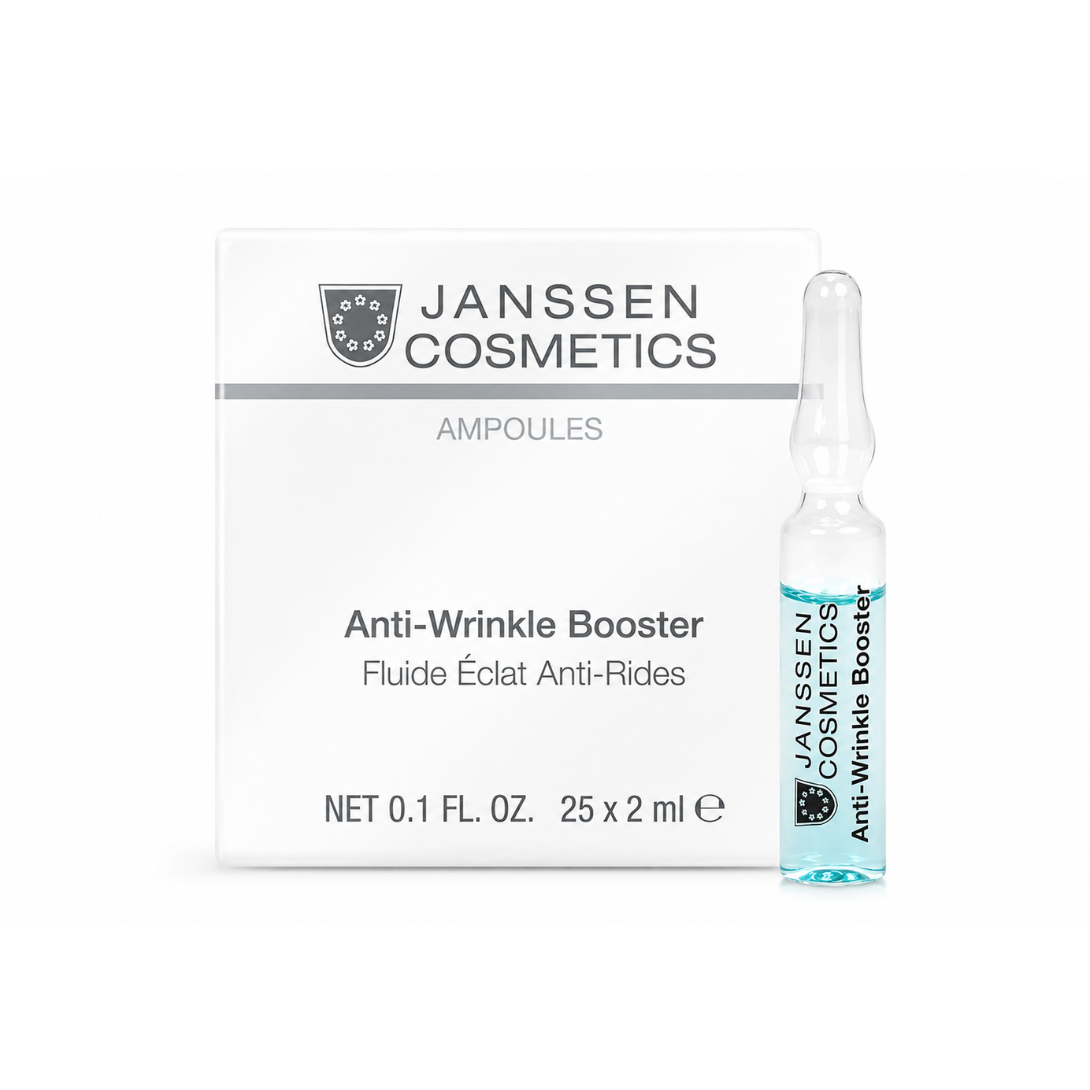 Janssen Cosmetics Anti-Wrinkle Booster ampoule packaging on a white background